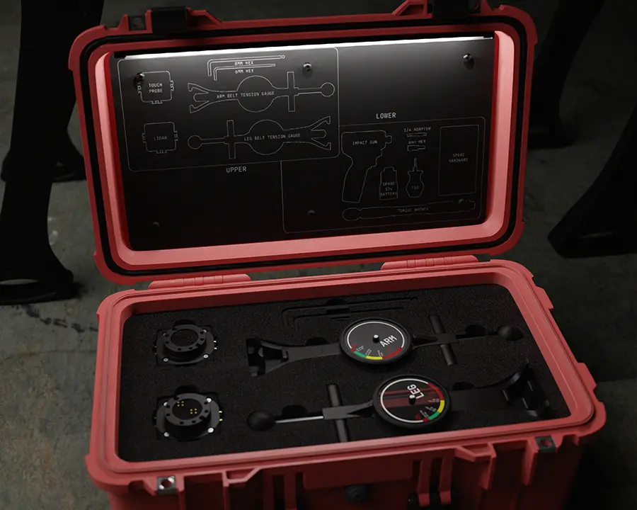 the simple toolkit needed to replace limbs on the threehalves robot